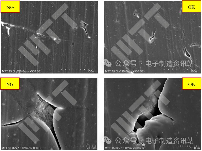 ng与ok usb形貌对比图片