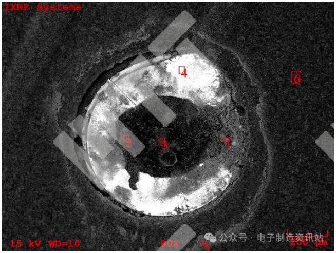 ng1（coating工序后）失效位置孔环表面sem图片